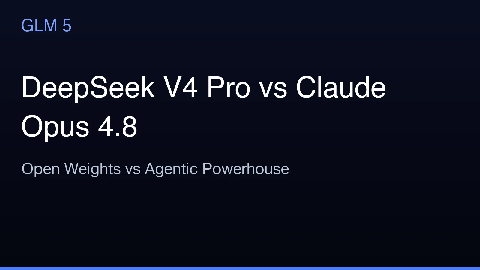 DeepSeek V4 Pro vs Claude Opus 4.8: Open Weights vs Agentic Powerhouse