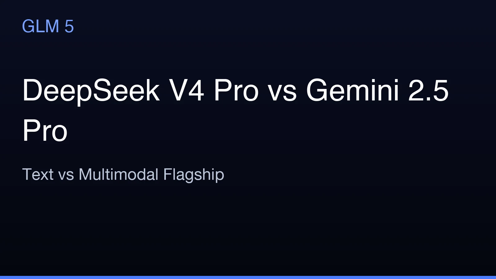 DeepSeek V4 Pro vs Gemini 2.5 Pro: Open Weights vs Google's Multi-Modal Flagship