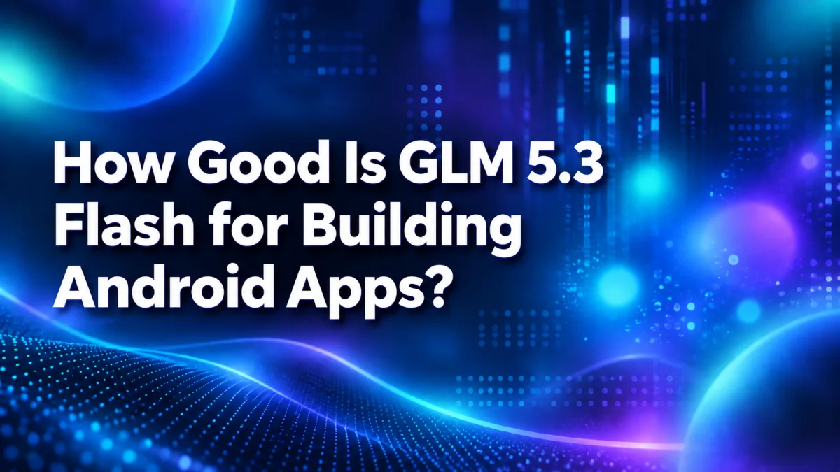 How Good Is GLM 5.3 Flash for Building Android Apps?